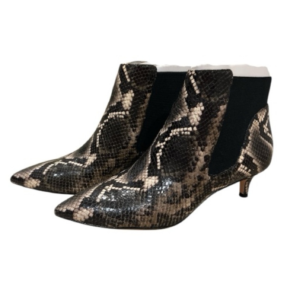 Boden kitten heel Snakeskin Ankle Boots